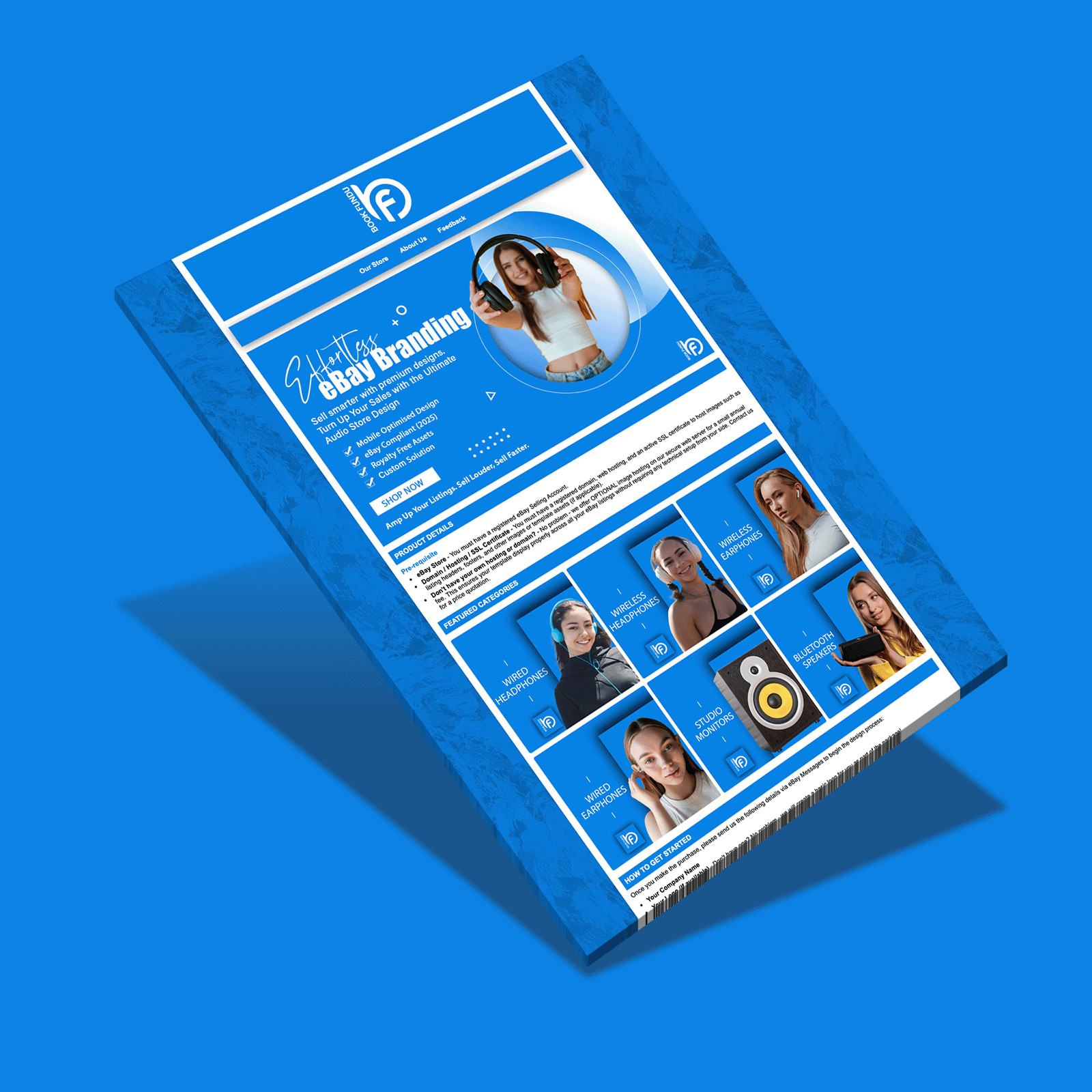 Premium eBay Template | Custom Listing Template | eBay Store Design | Billboard