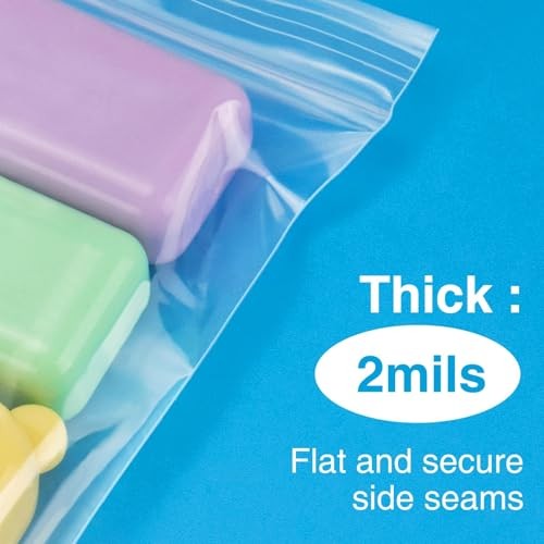 400pcs Clear Resealable Zip Bags 3 x 4 Inch 2 Mil Plastic Jewelry Storage Pouche