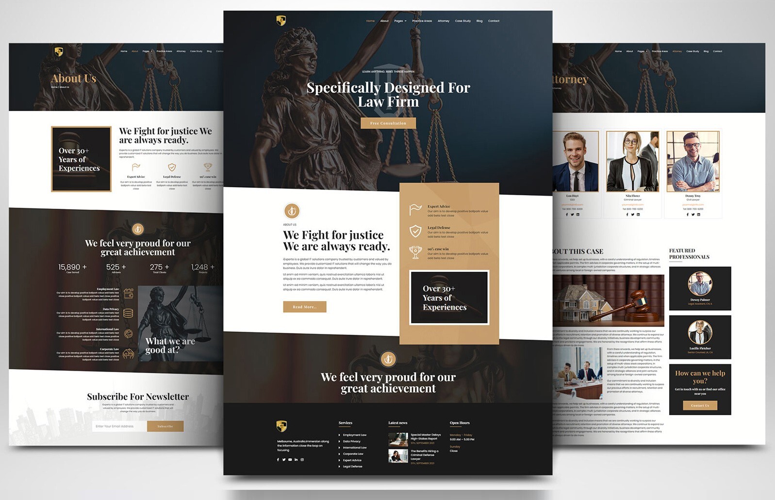 Lawyers, Law, Attorney, Justice & Tax Website Professional Responsive Website