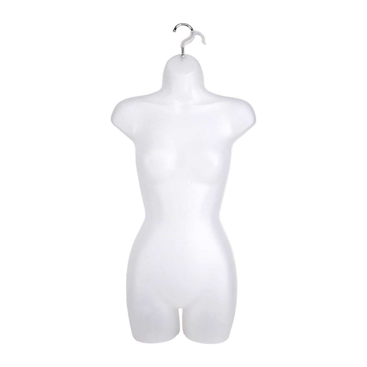 SSWBasics Female Mannequin Torso Hanging Display Form Women’s Sizes 5-10 Frosted
