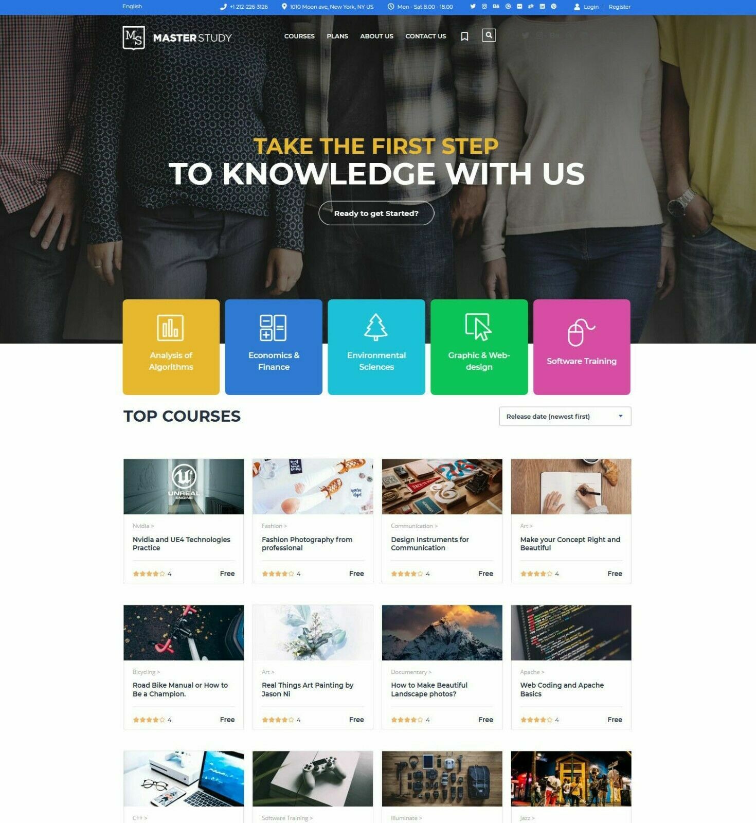 Online Education/School/Courses/Learning Website – Free Hosting